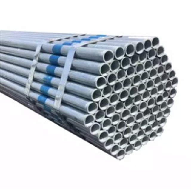 China ASTM A53 Gi Welded ERW Pipes Mild Low Carbon Round Galvanized Steel pipe